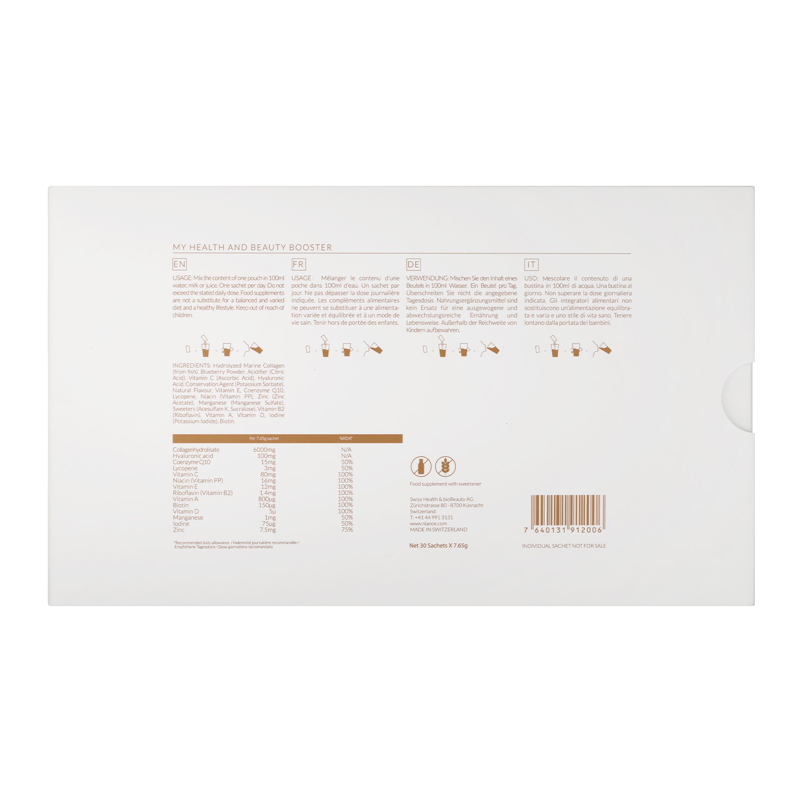 Niance Booster de Beauté Collagène-Hyaluron